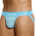 Modus Vivendi Jock Strap Striped Crochet Bleu Clair