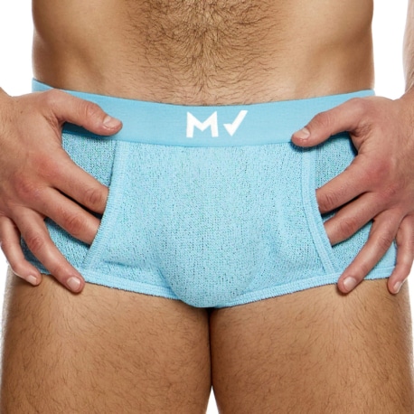 Modus Vivendi Boxer Court Plain Knit Bleu Clair