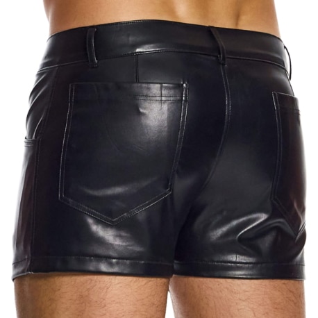 Modus Vivendi Short Leather Simili Cuir Noir