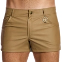 Modus Vivendi Leather Shorts - Camel