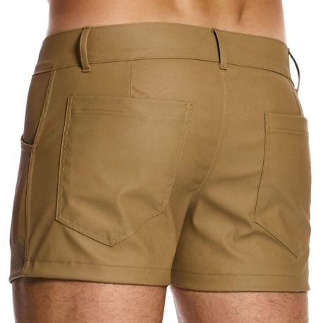 Modus Vivendi Leather Shorts - Camel