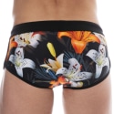 SKU Tropical Summer Swim Trunks - Black