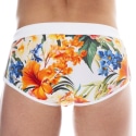 SKU Tropical Summer Swim Trunks - White