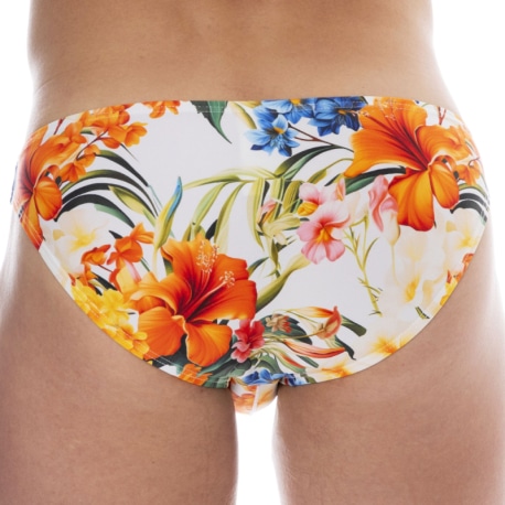 SKU Slip de Bain Bikini Tropical Summer Blanc