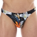 SKU Tropical Summer Swim thong - Black