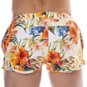 SKU Tropical Summer Swim Shorts - White