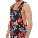 SKU Tropical Summer Tank Top - Black