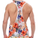 SKU Tropical Summer Tank Top - White