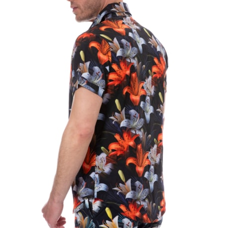 SKU Tropical Summer Shirt - Black