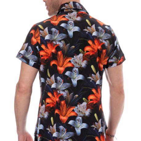 SKU Tropical Summer Shirt - Black