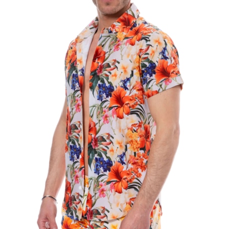 SKU Chemise Tropical Summer Blanche