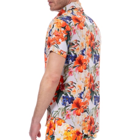 SKU Tropical Summer Shirt - White