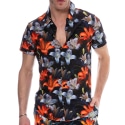 SKU Tropical Summer Shirt - Black