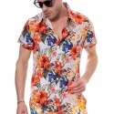 SKU Tropical Summer Shirt - White