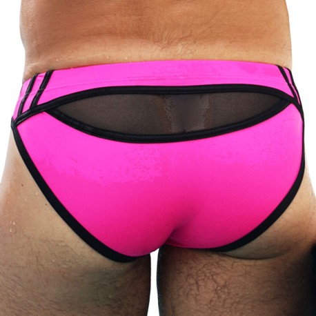 Breedwell Expose Swim Briefs - Neon Pink