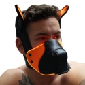 Breedwell Masque de Chiot Poundtown Pup 2.0 - Noir - Orange Fluo