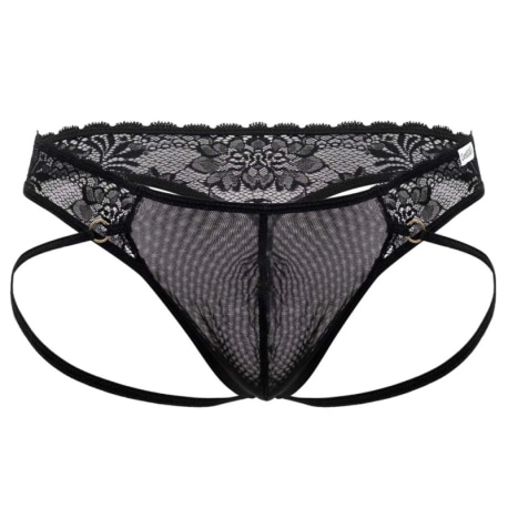 CandyMan String Jock Dentelle Noir