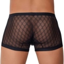 CandyMan Boxer Dentelle et Simili Cuir Noir