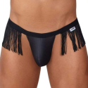 CandyMan Fringe Thong - Black