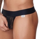 CandyMan Fringe V Thong - Black