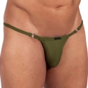 Manstore M2387 Cheeky Tanga Briefs - Khaki