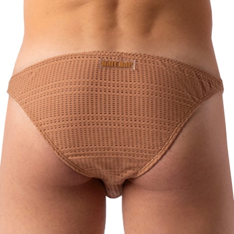 Barcode Baquil Mesh Briefs - Brown