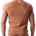 Barcode Delfi Mesh Tank Top - Brown