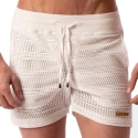 Barcode Short Buko Mesh Blanc