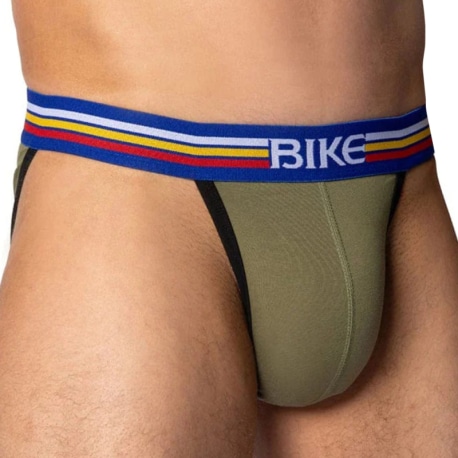 Bike Cotton Tanga Briefs - Olive