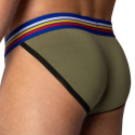 Bike Cotton Tanga Briefs - Olive