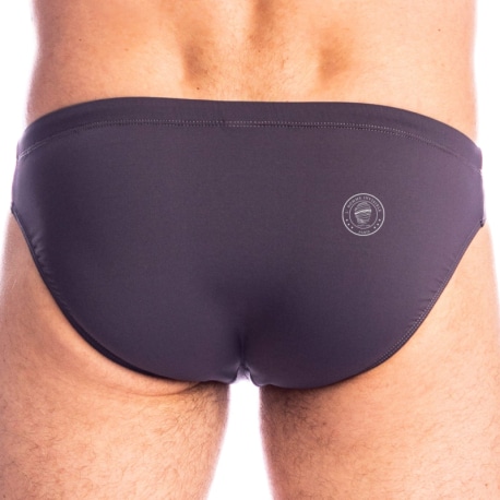 L'Homme invisible Nonza Swim Briefs - Charcoal