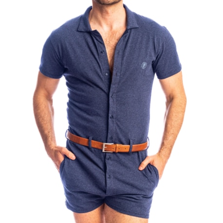 L'Homme invisible Bleu de Chine Short Jumpsuit - Blue