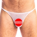 L'Homme invisible Pure Sin Striptease Thong - White