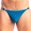 L'Homme invisible Brighton Striptease Swim Thong - Blue