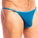 L'Homme invisible Brighton Striptease Swim Thong - Blue