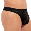 HOM String Temptation Free Cut Lace Noir