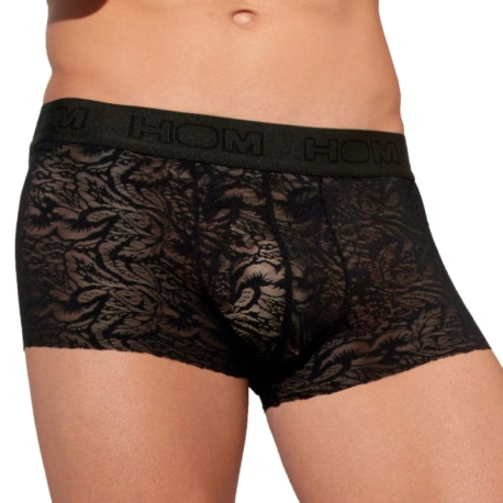 HOM Boxer Temptation Free Cut Lace Noir