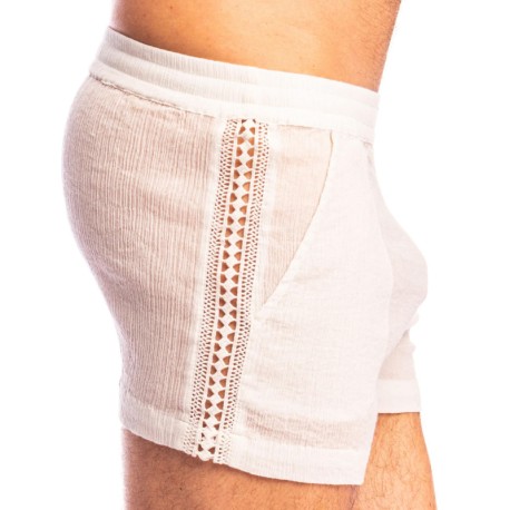 L'Homme invisible Beynac Lounge Shorts - White