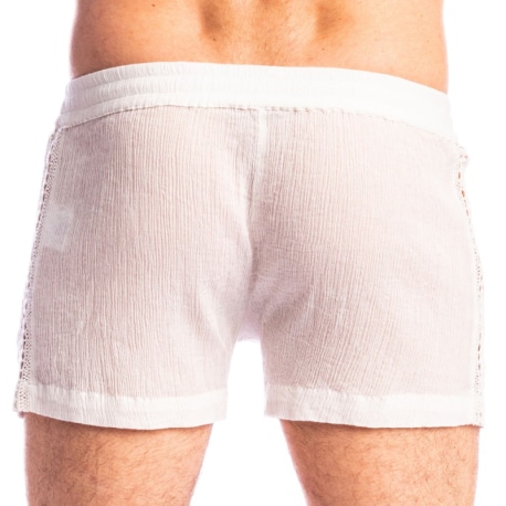 L'Homme invisible Beynac Lounge Shorts - White