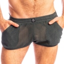 L'Homme invisible Short Split Madrague Kaki