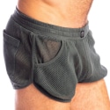 L'Homme invisible Short Split Madrague Kaki