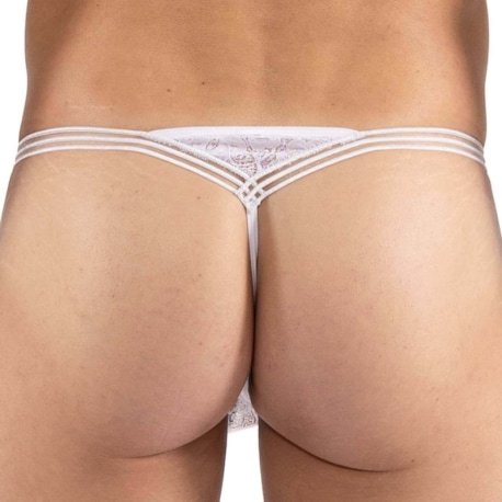 Lookme All Square Thong - White