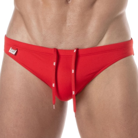 TOF Paris Plain Mini Swim Briefs - Red