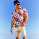 SKU Tropical Summer Shirt - White