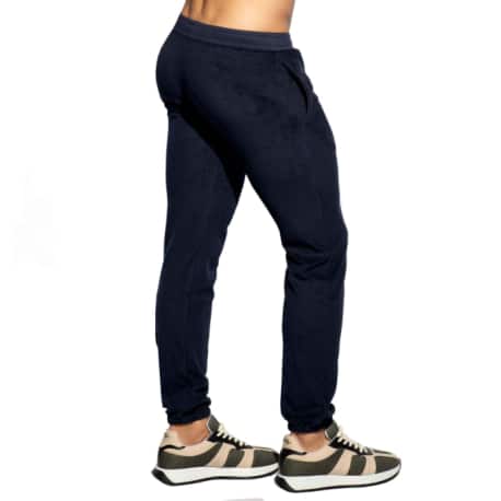 ES Collection Pantalon Coton Eponge Bleu Marine