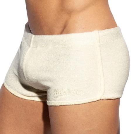 ES Collection Terry Cotton Shorts - Ivory