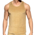 ES Collection Terry Cotton Tank Top - Camel