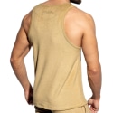 ES Collection Terry Cotton Tank Top - Camel