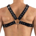 Lookme Leatherette X Harness - Black