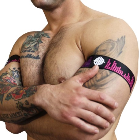 Breedwell 2-Pack Equalizer Armbands - Black - Neon Pink